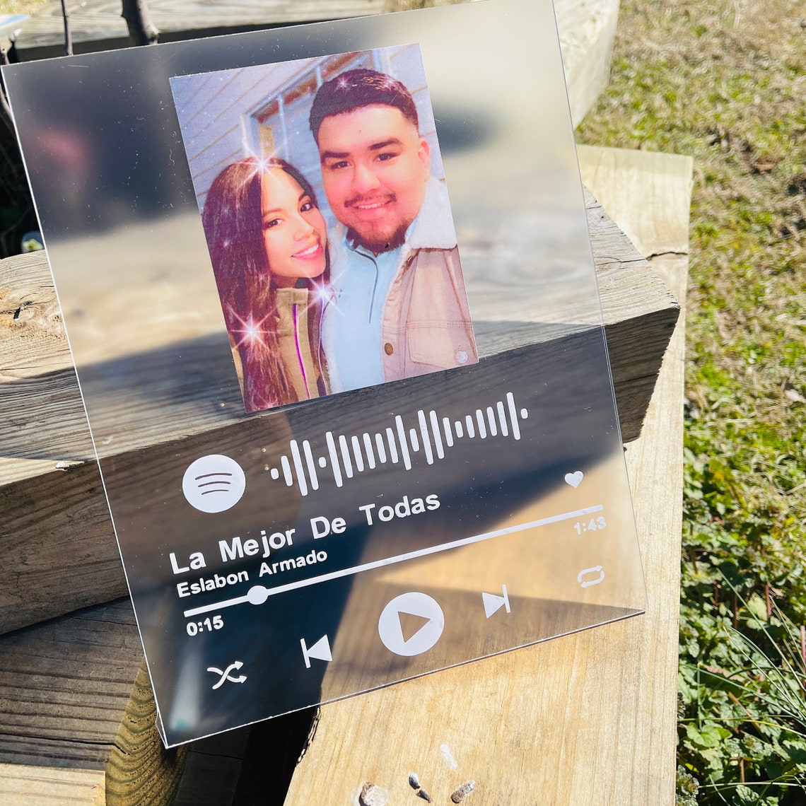Music Plaque Custom Acrylic Plaque with Spotify Code Etsy