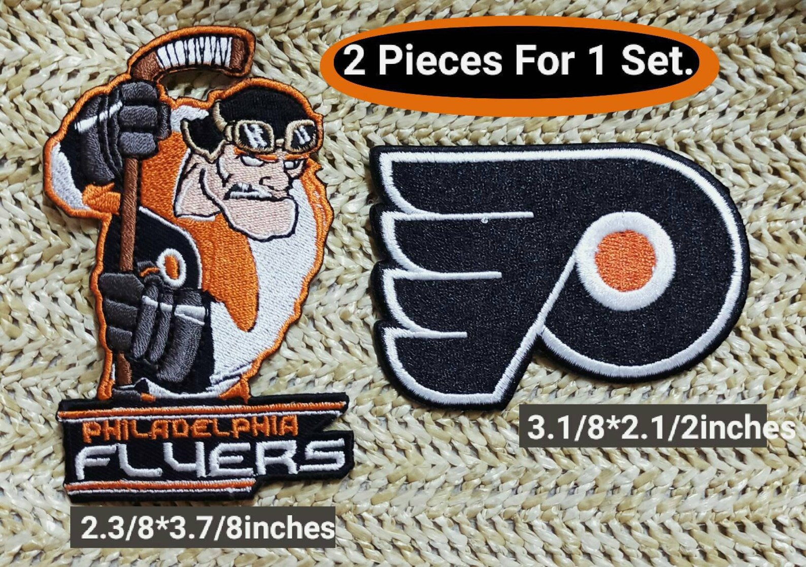 2pieces for set Flyer Logos Hockey Patches for iron on and Etsy