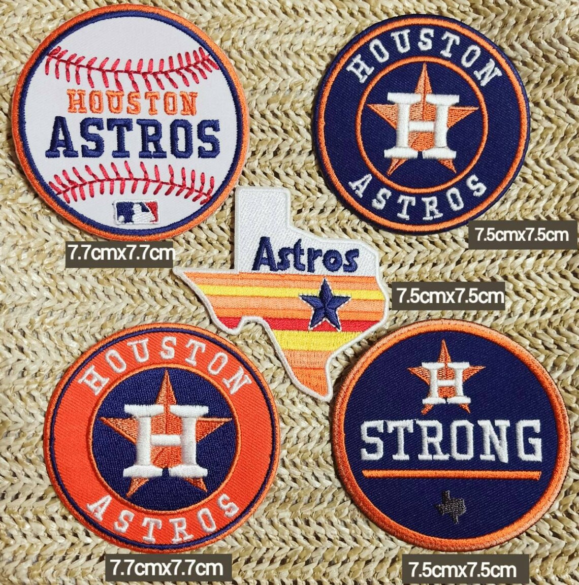 Houston Astros 5pcs Per Set Logos Patches for iron on and Etsy