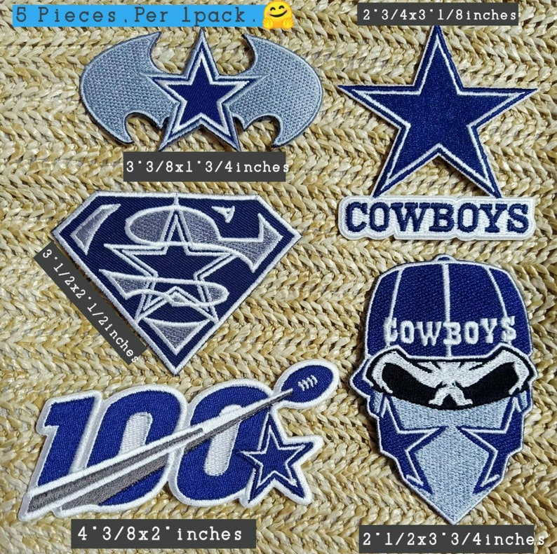 Dallas cowboys 5Logos Patches for 1Pack for iron on and sewing Etsy