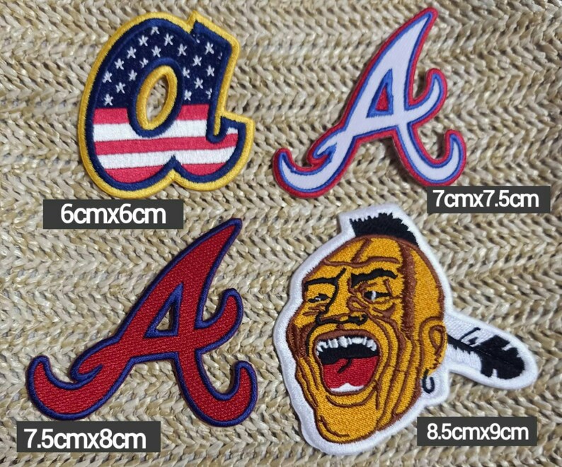 Atlanta Braves 4pcs Per Set Logos Patches for iron on and Etsy