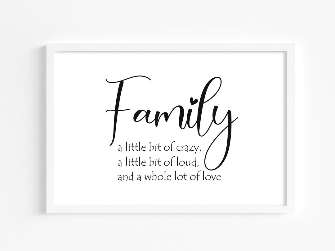 Family Print, Family Picture, Family Love Print, Family Gift Ideas
