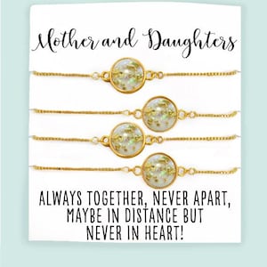 Matching Bracelets- Mother Daughter Bracelet for 4- Mom Daughter Gift Jewelry- Gift to Daughters- Mom Daughter Set- Long Distance Gifts