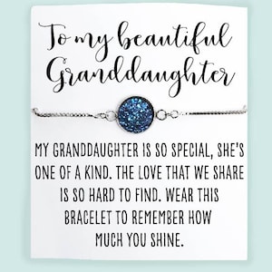 Granddaughter Bracelet- Gift from Grandmother to Granddaughter- To My Beautiful Granddaughter- Birthday- &quot;My Granddaughter is so special...&quot;