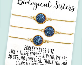 Matching Bracelets- Best Friend Bracelet- Ecclesiastes 4:12- Christian Bracelet- Box Chain Bracelet- Minimalist Bracelet- Gift for Her