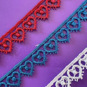 Spitze - Taj Lace Borders - wunderschöne freistehende Spitze Herz Stickdatei, Stickdatei Herz Cutwork Spitze, Vintage Spitze