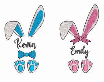 Easter Bunny  Embroidery Designs, 4 Sizes.   Machine Embroidery Files