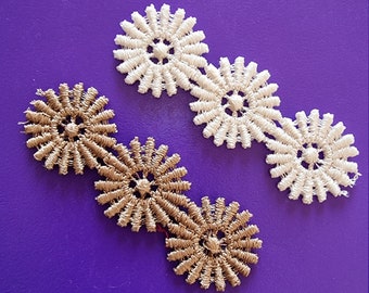 FSL Bracelet with Flowers. Taj Lace Borders. Beautiful free standing lace. Machine Embroidery Design Files. Instant Download