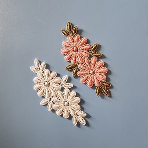 FSL Brooch. Beautifull Flower Application. Free Standing Lace. FSL Embroidery Designs