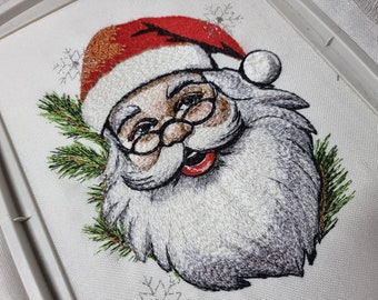 Christmas Santa Claus. 7 Sizes. Christmas Embroidery Designs. Instant Download. Machine Embroidery Super Realistic Design