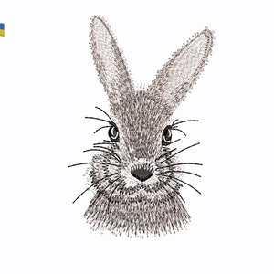 Machine Embroidery Bunny, 3 Sizes. Animal. Easter Rabbit Machine Embroidery Designs.