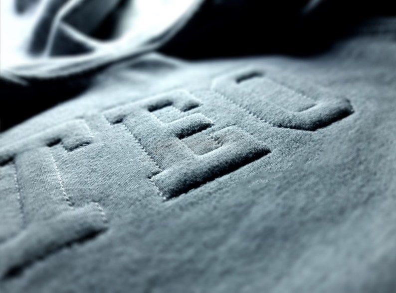 Theo Lettering Embossed 3D Puff Embroidery Font. Machine Embroidery Design, 4 Sizes ...
