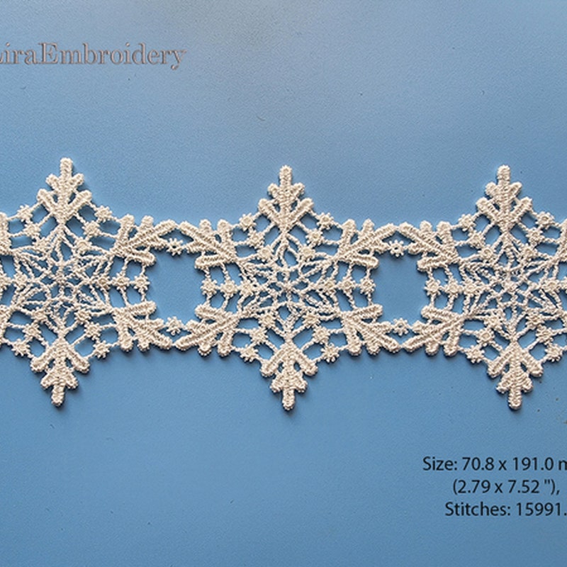 Snowflake Lace Pattern Lace Snowflakes - Etsy