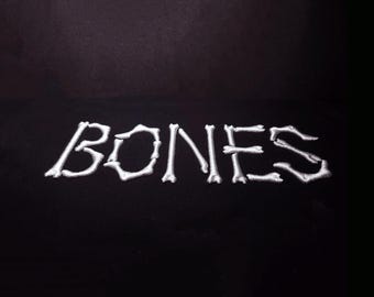Halloween Font. 3D Puff Bones Embroidery Alphabet, 4 sizes, BX Font, PES and other popular formats.  Machine Embroidery Design.