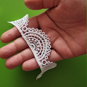 Semicircular Lace Trim. Taj Lace Borders. Free Standing Lace .FSL Machine Embroidery