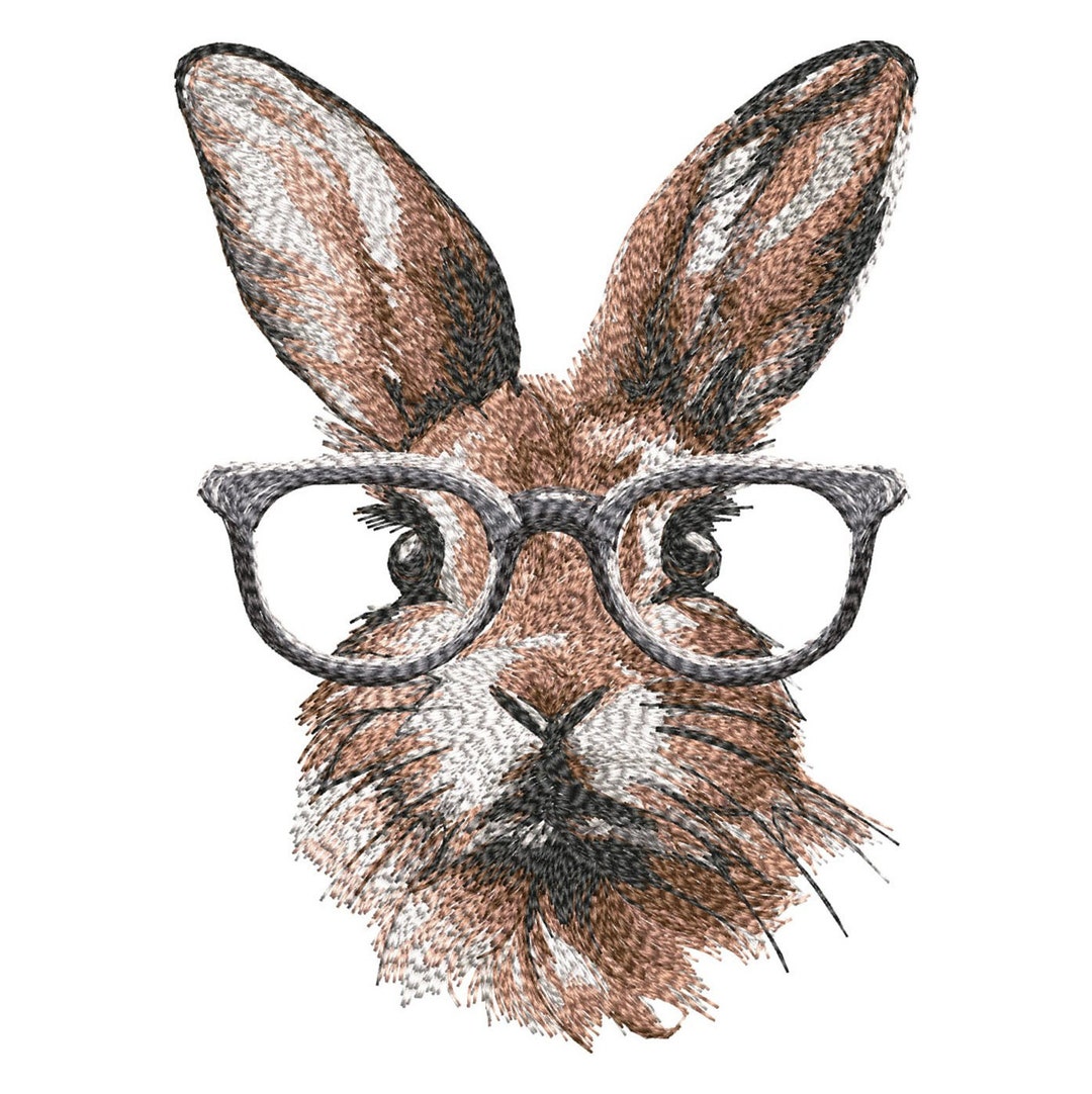 Machine Embroidery Bunny Designs, 6 Sizes, 2 Designs, Super Realistic ...