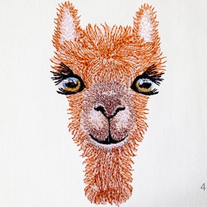 Lama Alpaca Machine Embroidery Designs,4 Sizes.