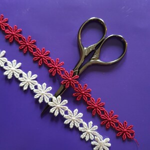 Fronteira de flores FSL. Bordas de renda Taj. Renda independente. Bordado à máquina imagem 2