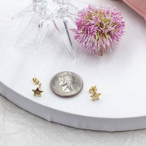 18k Gold Filled Star Stud Earrings | Earrings for Children | Cartilage Stud | Upper Lobe Stud