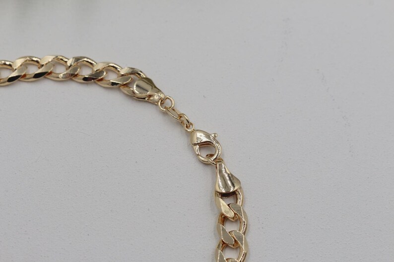 18k gold cuban anklet