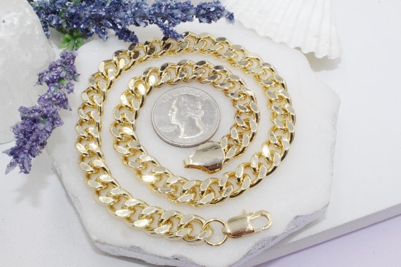Choker 18K Gold Filled 10mm Chunky Cuban Chain Choker Different Sizes Available