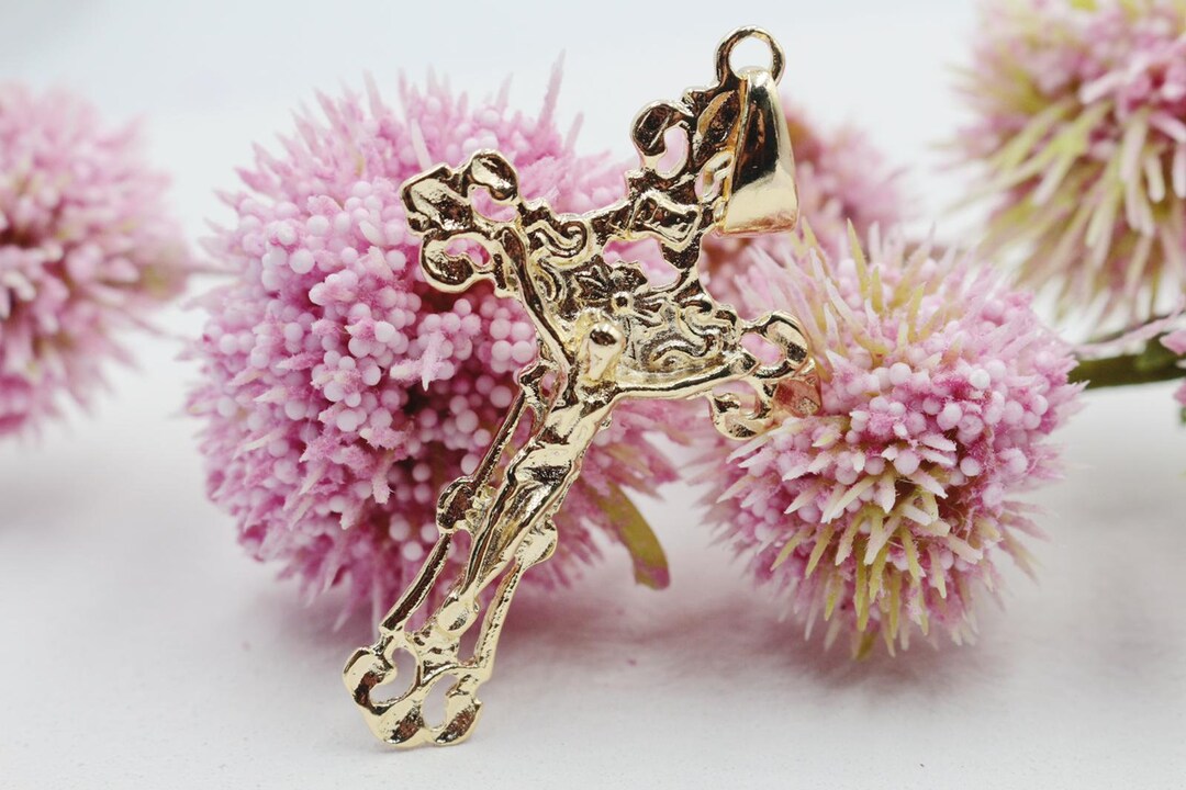 Collar Con Cruz De Jesús, Joyería De Navidad Con C... – Grandado