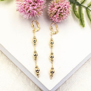 18k Gold Filled Balls Huggie Earrings