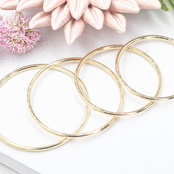 18k Gold Filled Classic Bangle Bracelet 3mm