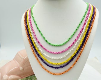 Happy Enamel Colors Beach Necklace