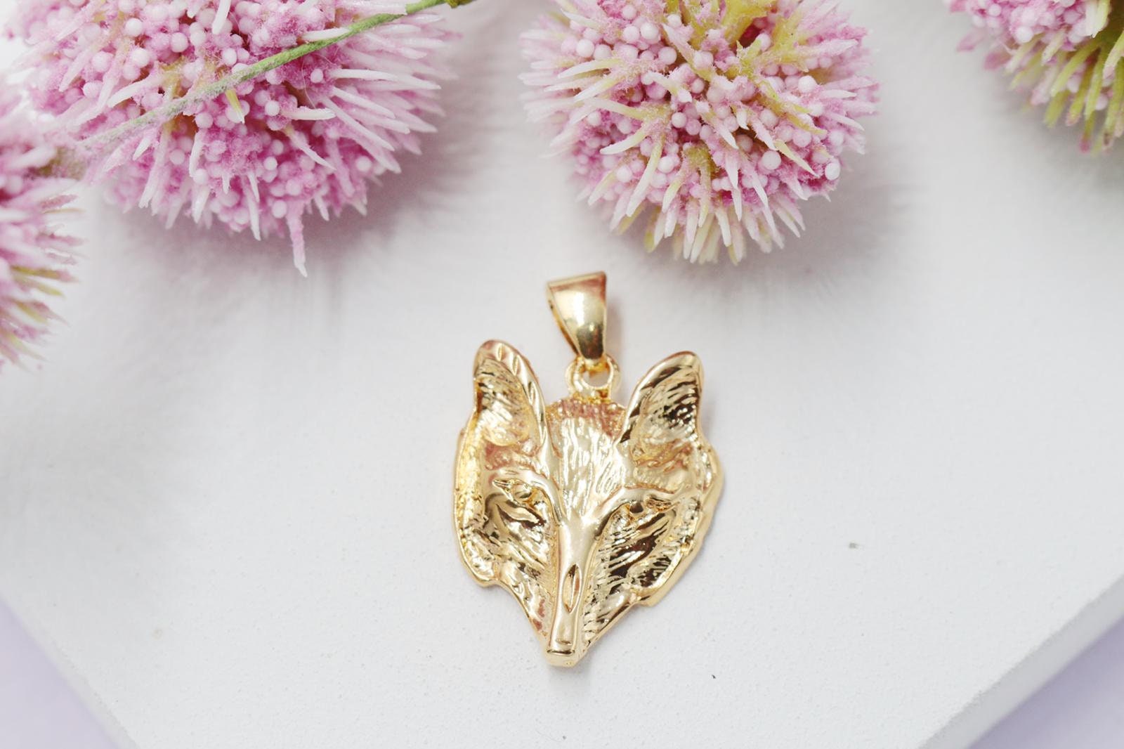 DoDo ウルフ(Wolf) 18金 ゴールドチャーム【希少】 Vintage Gold Wolf Charm - Etsy