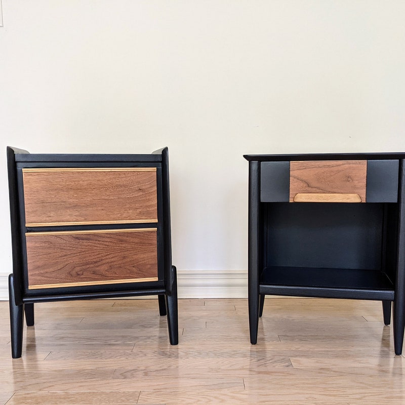 Black Nightstand - Etsy