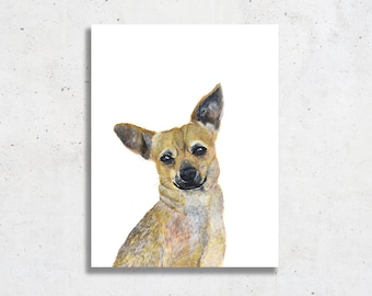 Chihuahua Art Print – Dog Portrait