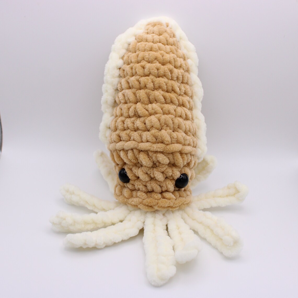 Chunky Chenille Cuttlefish Crochet Pattern: No Sew Amigurumi (digital ...