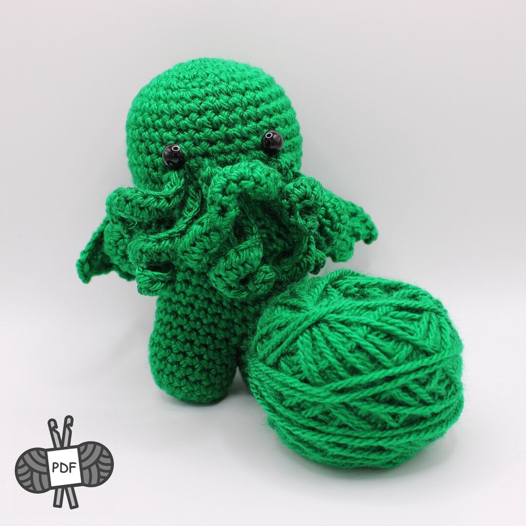 Cthulhu Crochet Pattern // Digital PDF for Crocheters // UK and US ...