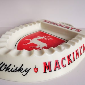 Mackinlay's Scotch Whiskey Countertop Ashtray - Vintage Advertising Ashtray - Large Countertop Advertising Ashtray - Vintage Ashtray