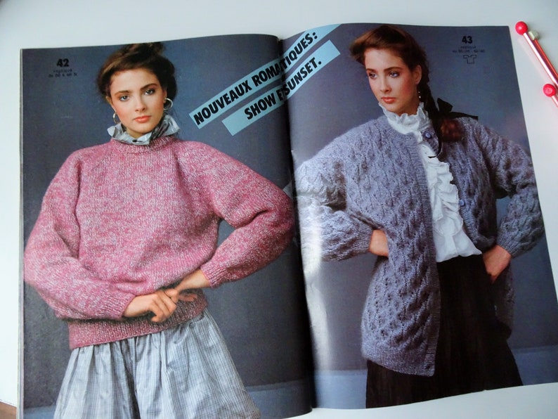 PHILDAR Mailles, Hiver 1982 Magazine de Patrons tricots vintage Vintage Knitting Patterns image 10