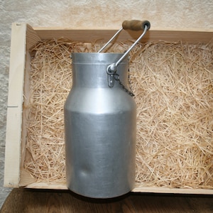 Vintage Aluminum Milk Pot / Antique Pot Milk / French Milk Pot