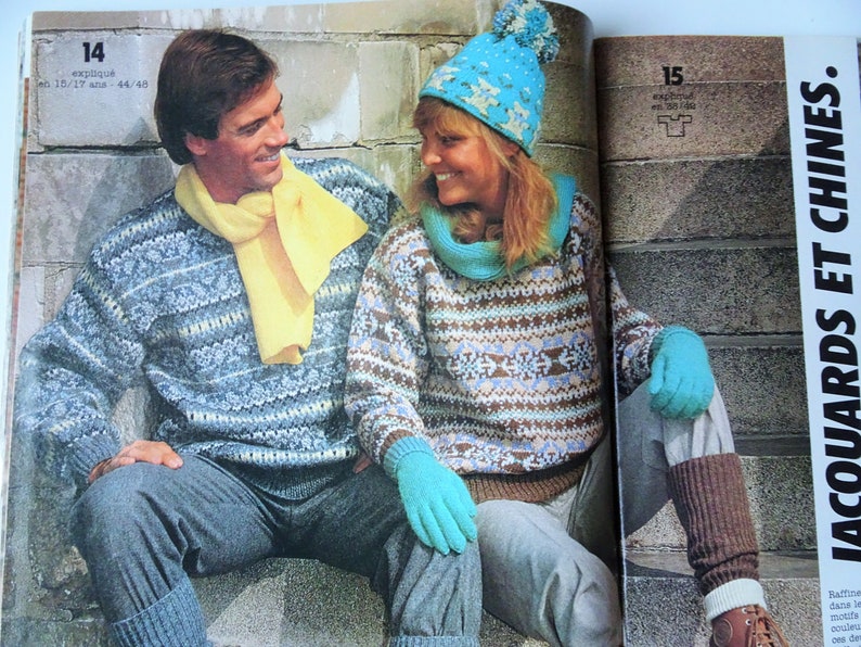 PHILDAR Mailles, Hiver 1982 Magazine de Patrons tricots vintage Vintage Knitting Patterns image 4