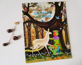 Hinden i skogen, en barnberättelse, 1968 / Vintage barnbok / Fransk vintage barnberättelse