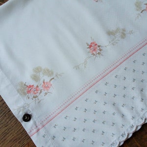 Large Vintage Pillow Case / Large Vintage Pillow Case / 60&#39;s Pillow Case