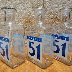 Carafe Pastis 51 vintage / Carafe publicitaire de bistrot / French vintage Jug of water image 2