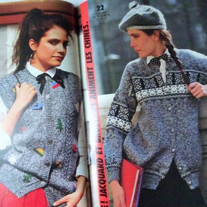 PHILDAR Mailles, Hiver 1982 Magazine de Patrons tricots vintage Vintage Knitting Patterns image 6