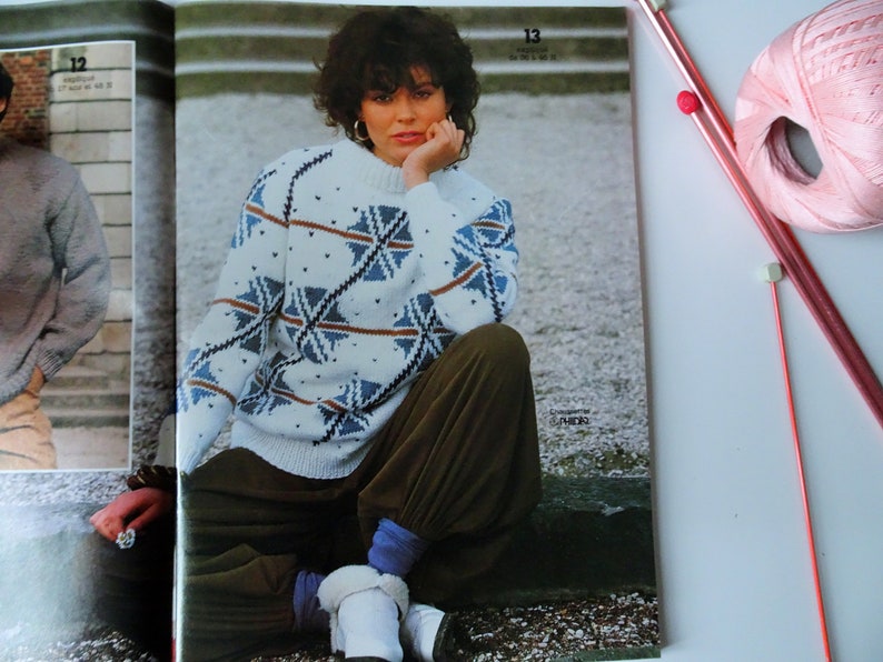 PHILDAR Mailles, Hiver 1982 Magazine de Patrons tricots vintage Vintage Knitting Patterns image 3