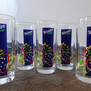 Tesseire advertising glasses - Vintage advertising Glasses