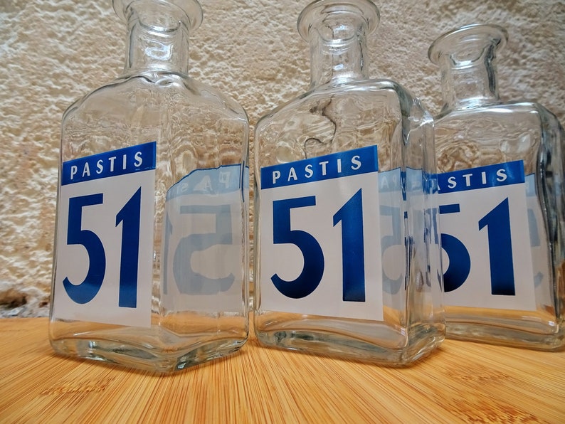 Carafe Pastis 51 vintage / Carafe publicitaire de bistrot / French vintage Jug of water image 1