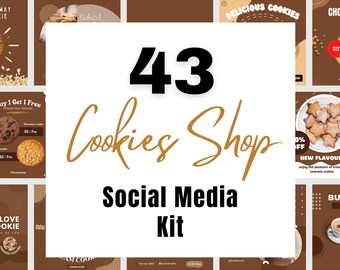 43 biscotti minimalisti acquista modelli di post su Instagram Bakers