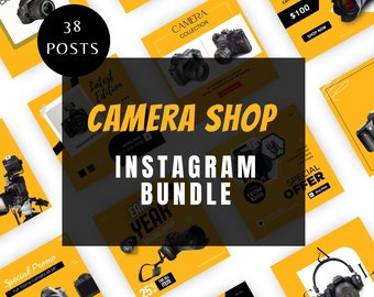 38 Modello di post Instagram modificabile per Camera Shop social media