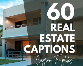 60 didascalie Instagram immobiliari, modelli, post Instagram di agente immobiliare, feed di Instagram, contenuti di social media, coinvolgimento, Mi piace di Instagram, IG