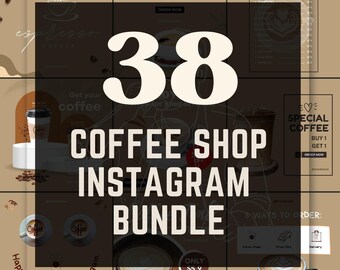 38 Modello di post Instagram per coffee shop Proprietari di bar