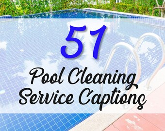 51 Pool Cleaning Service Instagram Captions Swimming Canva Templates